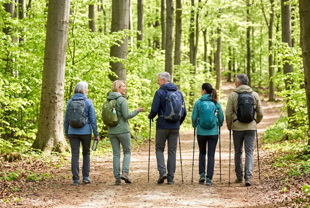 Wandern in der Gruppe